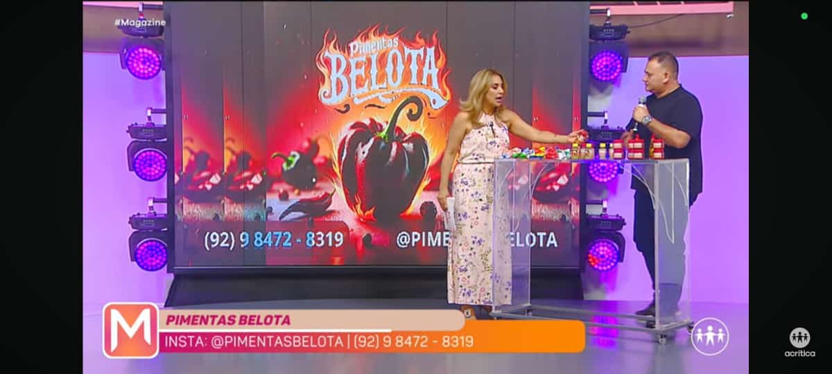 Participação da Pimentas Belota no programa Magazine, da Rede A Crítica
